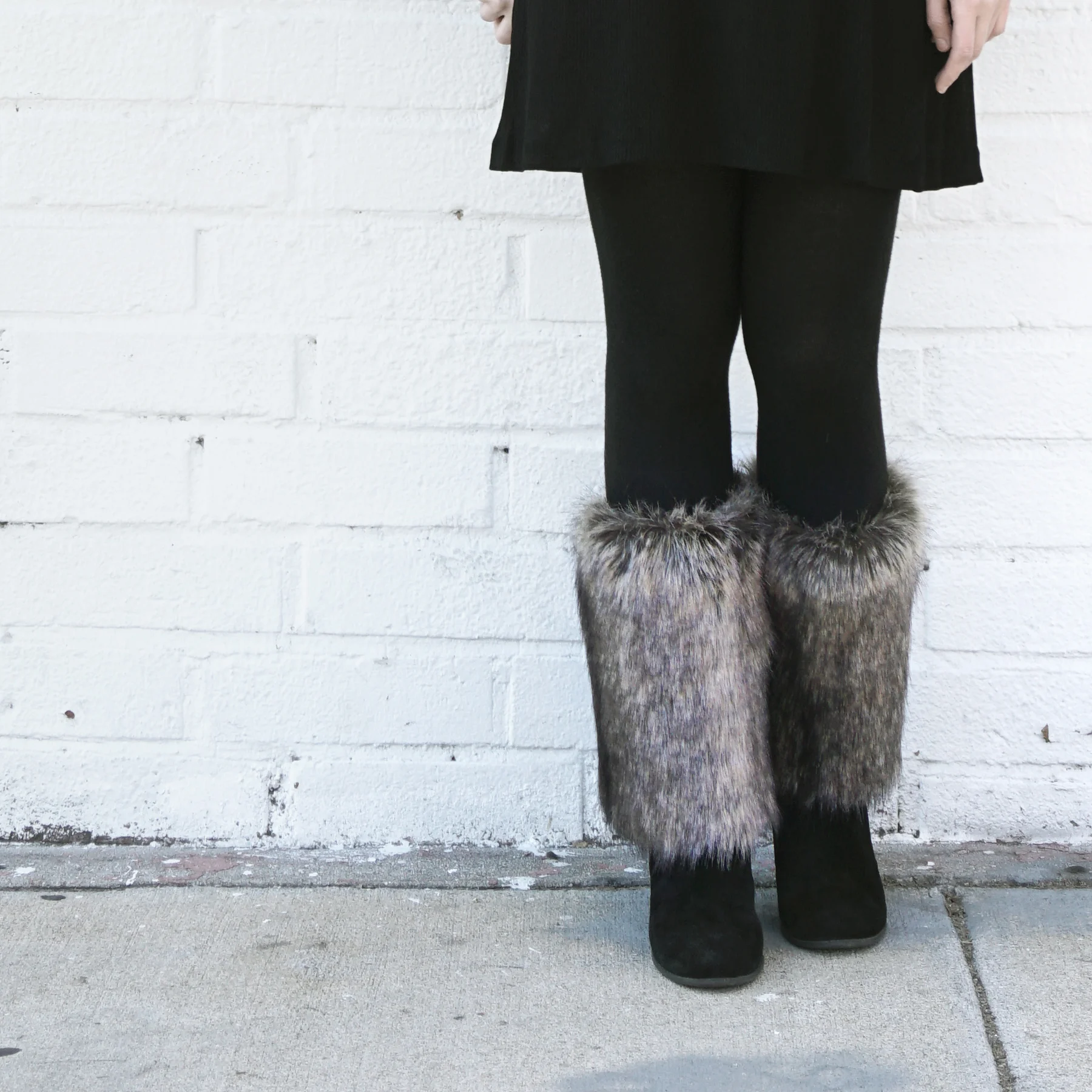 Boots covered hotsell in fur